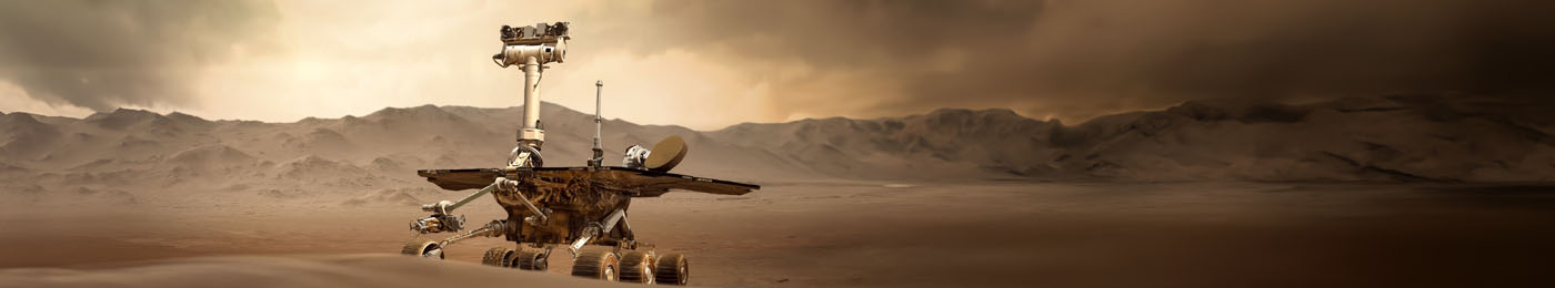 Mars Rover in Harsh Environmental Terrain