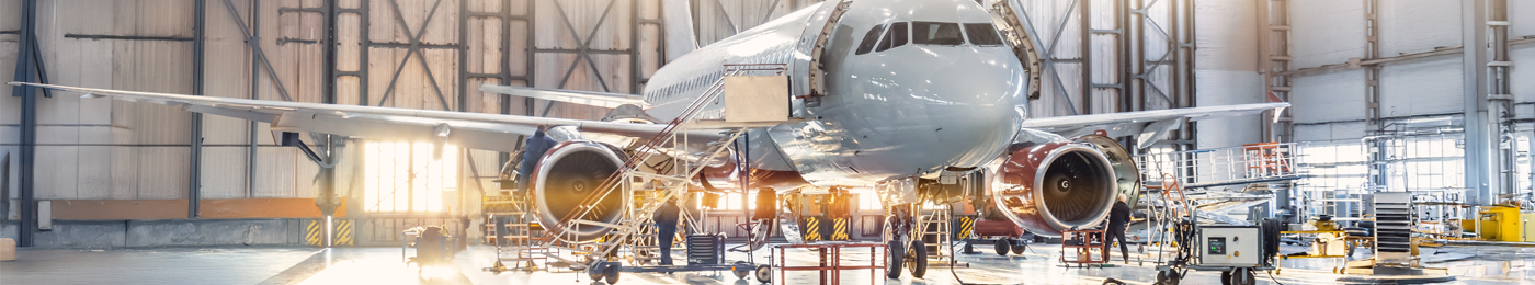 aircraft in hanger